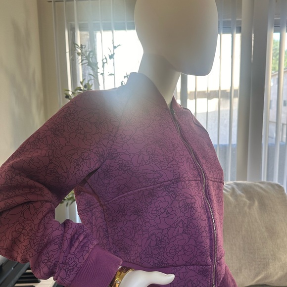 Balance Athletica Floral Purple Bomber Jacket - Picture 4 of 9